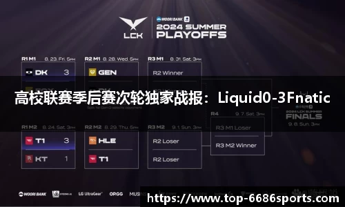 高校联赛季后赛次轮独家战报：Liquid0-3Fnatic