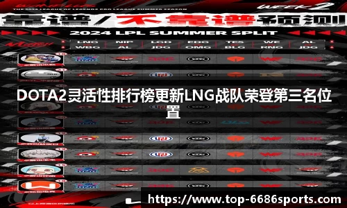 DOTA2灵活性排行榜更新LNG战队荣登第三名位置