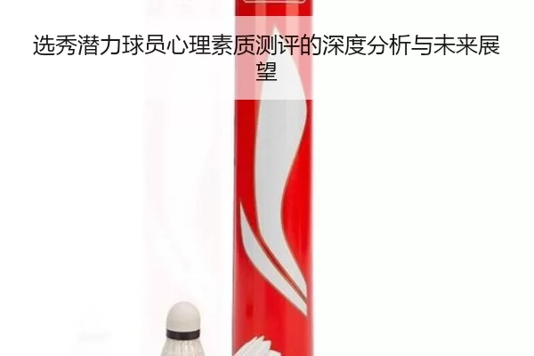 选秀潜力球员心理素质测评的深度分析与未来展望